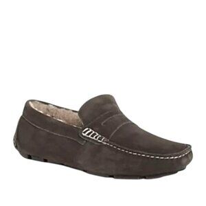 The Men's Store Shearling Moc Toe Slippers 141290 Size 13 NWT